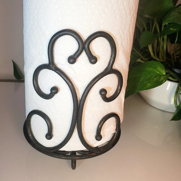 Metal Paper Towel Holder - Vintage - Decorative - Picture 2 of 9